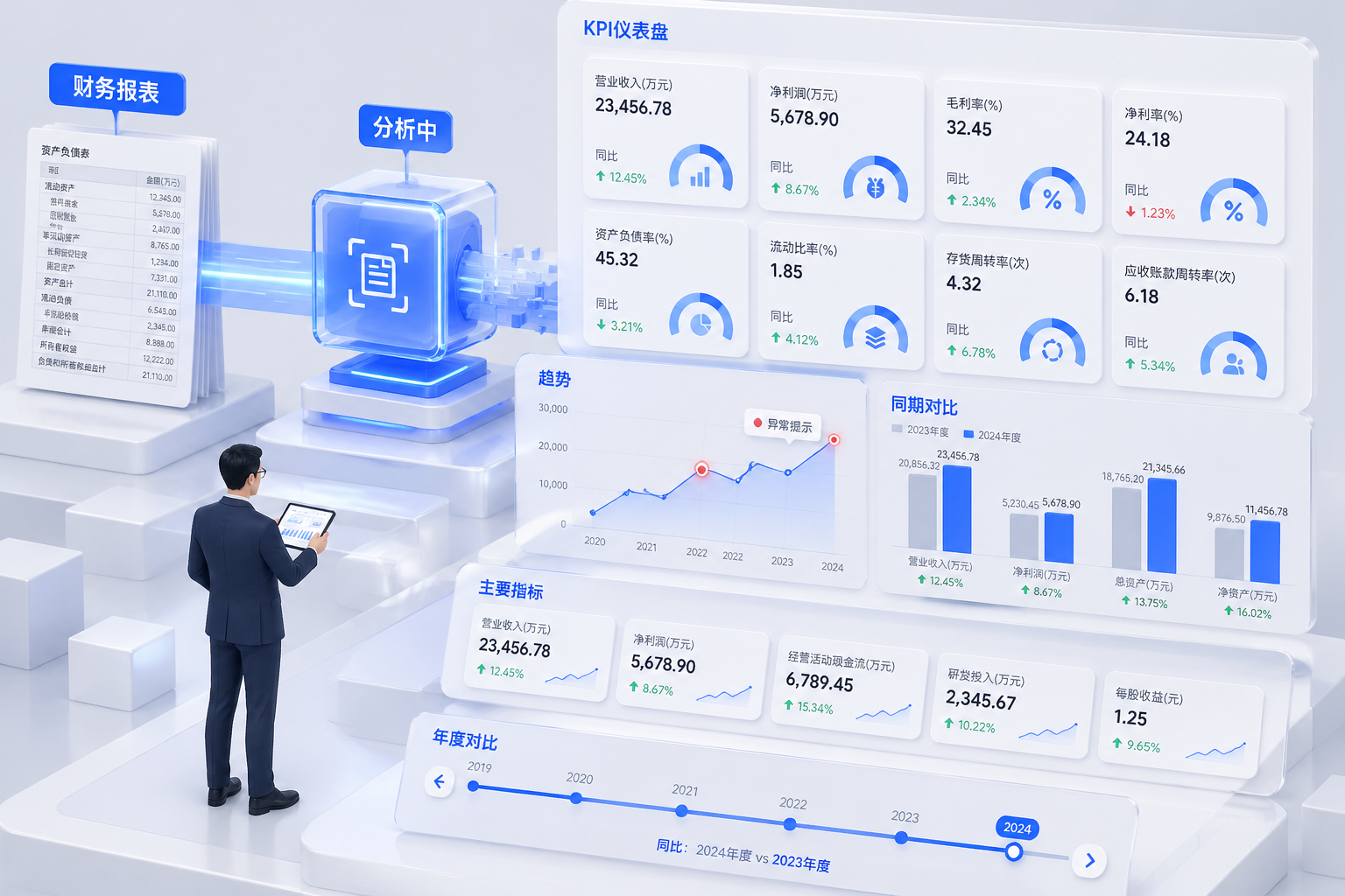 财报分析概念图