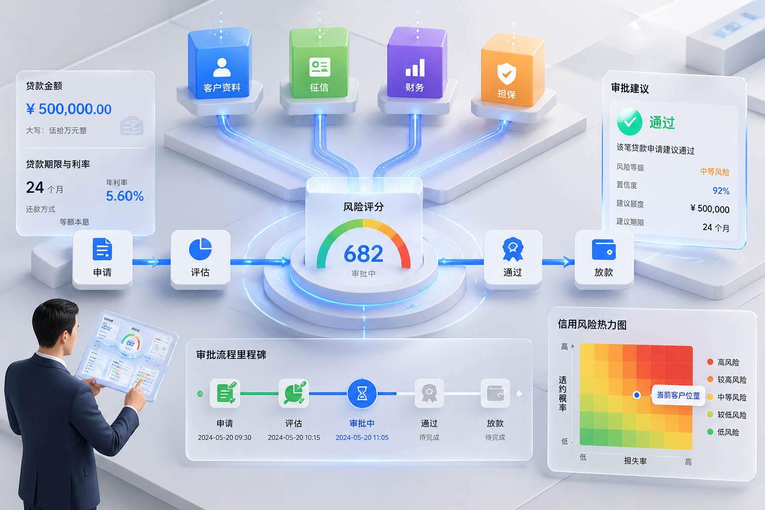 贷款审批报告概念图
